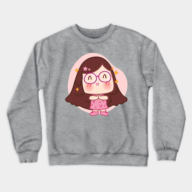 Cute girl design Crewneck Sweatshirt by BrightLightArts